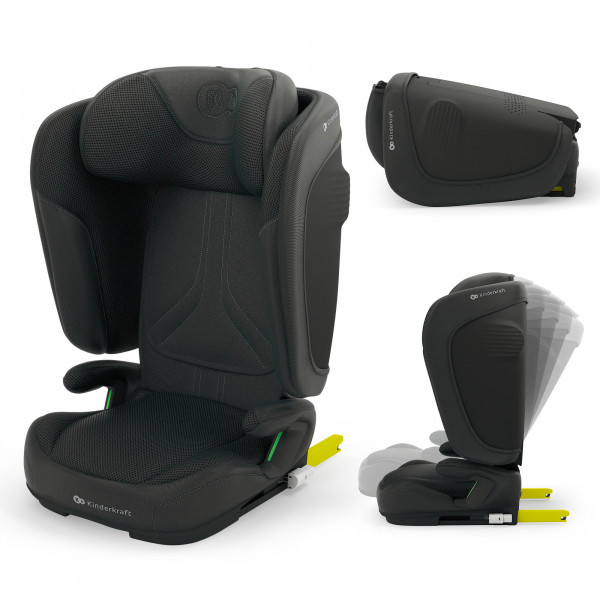Kinderkraft Κάθισμα Αυτοκινήτου UNITY 2 I-Size 100-150cm Black KCUNIT02BLK0000