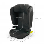 Kinderkraft Κάθισμα Αυτοκινήτου UNITY 2 I-Size 100-150cm Black KCUNIT02BLK0000