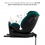 Kinderkraft κάθισμα αυτοκινήτου XRIDER2 i-Size 40-150cm Green KCXRID02GRE0000