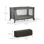 Kinderkraft Παρκοκρέβατο Joy2  3in1 Dark Grey KLJOY02DGR000AC