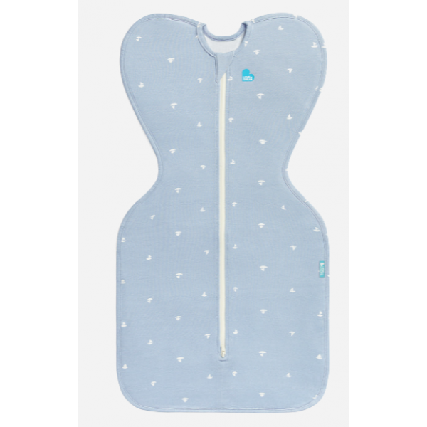 Love To Dream Υπνόσακος 2-σε-1 Swaddle Up 1.0tog  Viscose from Bamboo Medium 3-6M Mist Blue L10-09-350-MST-M