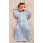 Love To Dream Υπνόσακος 2-σε-1 Swaddle Up 1.0tog  Viscose from Bamboo Medium 3-6M Mist Blue L10-09-350-MST-M