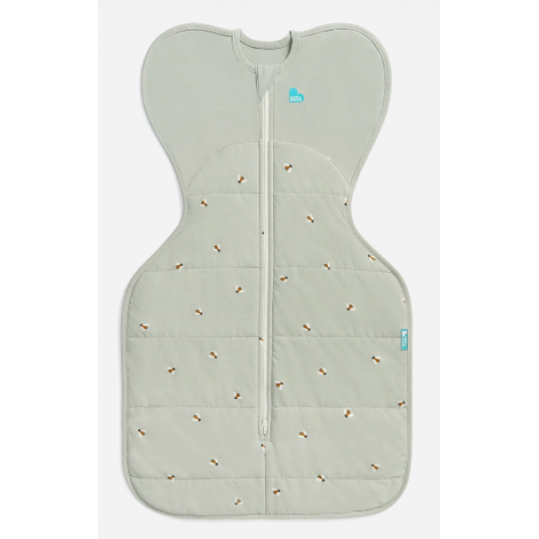 Love To Dream Υπνόσακος 2-σε-1 Swaddle Up 2.5tog  Medium 3-6M Olive Bees L10-29-346-OLV-M