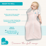 Love To Dream Υπνόσακος 2-σε-1 Swaddle Up 2.5tog  Large 6-9M White Dreamer L20-29-247-WHT-L