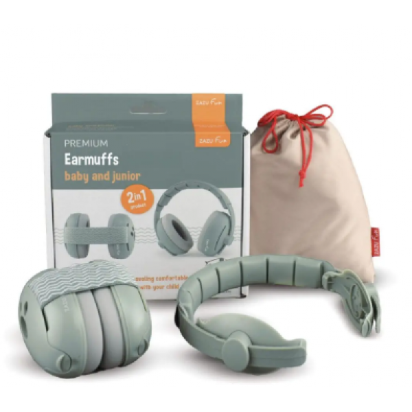 ZAZU Fun Ωτοασπίδες Προστασία Ακοής για Βρέφη (2 σε 1) Μέντα ZA-EAR-02
