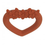 A Little Lovely Company Δακτύλιος Οδοντοφυΐας Sweet Heart Terracotta TRSHTC16