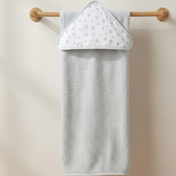 Abo Kάπα-Μπουρνούζι Stars Grey 75x75cm 3045-100 