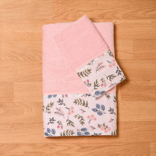 Abo Σετ βρεφικές πετσέτες 2τμχ Flowers & Butterflies 3081-400