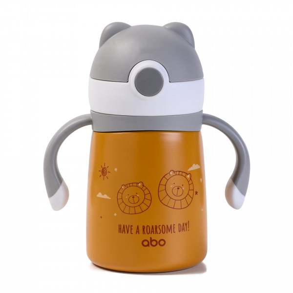 Abo Παγούρι Θερμός 300 ml Με Μαλακό Καλαμάκι Have a Roarsome Day 313402