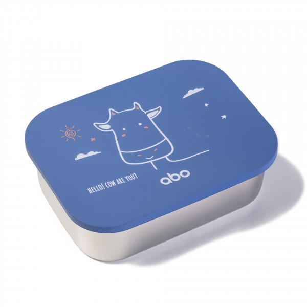 Abo Ανοξείδωτο Φαγητοδοχείο Με Χωρίσματα 1200ml HELLO! COW ARE YOU? 313505