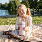 Abo Ανοξείδωτο Μπουκάλι-Θερμός 350ml με Χερούλι –MAKE A WISH LITTLE BIRD 314201