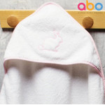 Abo Kάπα-Μπουρνούζι Rabbit Ροζ 75x75 ABO-32500-11