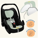Aeromoov Αντι-ιδρωτικό κάλυμμα Air Layer 0-13kg για κάθισμα αυτοκινήτου - Group 0 Seashell Olive AL-0-SSO