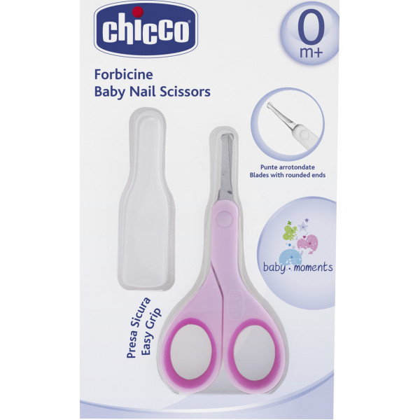 Chicco Ψαλιδάκι Ασφαλείας με Θήκη Ροζ 05912-10