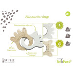 Sophie La Girafe Οικολογικοί Δακτύλιοι Οδοντοφυΐας Silhouette Rings S220200