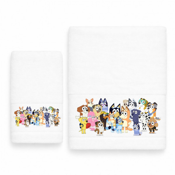 Astron Παιδικές Πετσέτες (σετ 2 τεμ) Dogs Family White 77792