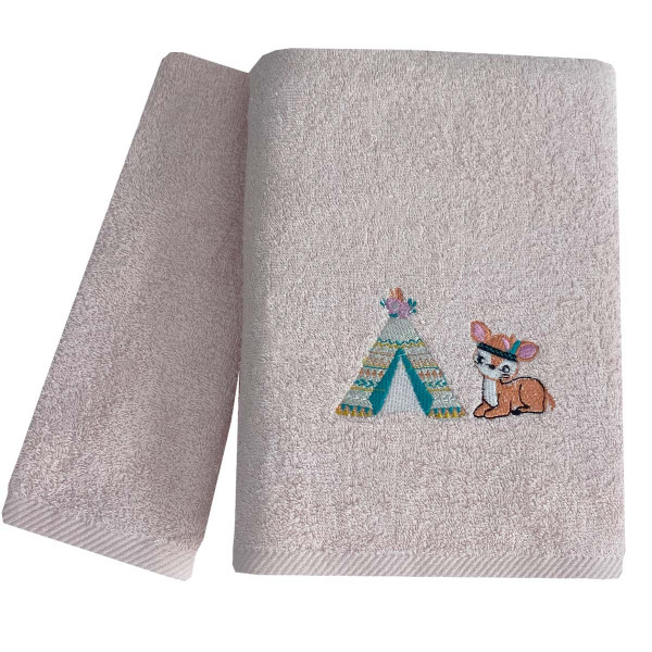 Astron Σετ Πετσέτες Boho Animals 2τμχ 8399