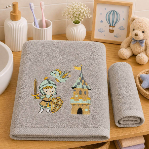 Astron Παιδικές Πετσέτες Σετ 2 τμχ Knight & Castle 85205