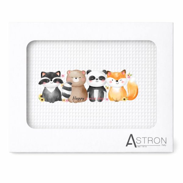 Astron Βρεφική Κουβέρτα Πικέ Κούνιας 110 Χ 140 White 8650