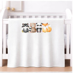 Astron Βρεφική Κουβέρτα Πικέ Κούνιας 110 Χ 140 White 8650