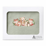 Astron Βρεφική Κουβέρτα Πικέ Κούνιας 110 Χ 140 Oil 8651