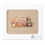 Astron Βρεφική Κουβέρτα Πικέ Κούνιας 110 Χ 140 Beige 8652