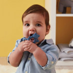b.box Μασητικό Οδοντοφυΐας Σιλικόνης Wrist Teether Fox Lullaby Blue BB100308