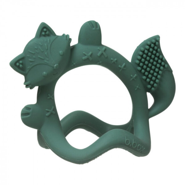b.box Μασητικό Οδοντοφυΐας Σιλικόνης Wrist Teether Fox Sage BB100310