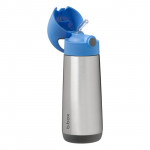 b.box Ισοθερμικό Παγούρι Με Καλαμάκι 12m+ 500ml Blue Slate BB500105