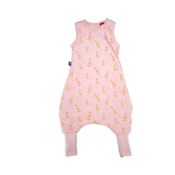 BabyBliss Υπνόσακος Φθινοπωρινός/Ανοιξιάτικος 18-36m με ποδαράκια από οργανικό βαμβάκι 1.0 tog Pink BLISS-JMP-S011