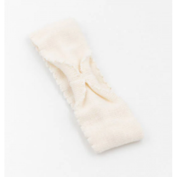 BAMBOOM Κορδέλα Πλεκτή ΅για Νεογέννητο White 473-01