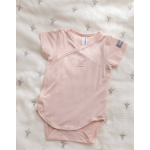 BAMBOOM Κορμάκι Κοντομάνικο 2τμχ κορμάκι White-Pink 528-04