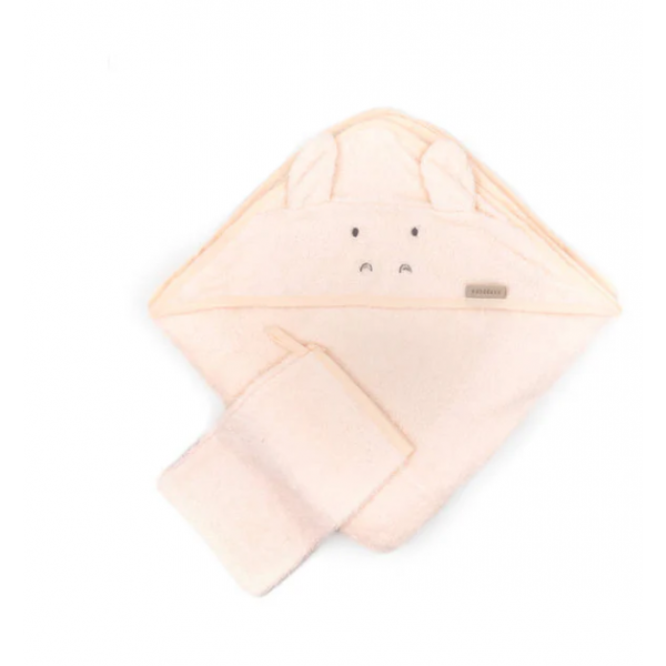 BAMBOOM Πετσέτα Με Κουκούλα Koala + Γάντι Water Peach 732-114