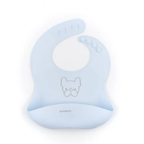 BAMBOOM Σαλιάρα σιλικόνης Light Blue CCG823-03