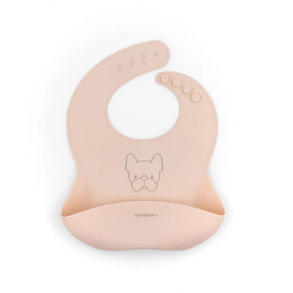BAMBOOM Σαλιάρα σιλικόνης Pink CCG823-04
