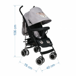 Bebe Stars Καρότσι BUGGY DEER GREY 171-186
