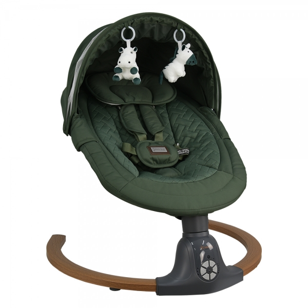 Bebe stars Κούνια Ηλεκτρική Fluffy Forest Green 257-176