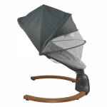 Bebe stars Κούνια Ηλεκτρική Fluffy Smoked Grey 257-186
