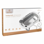 Bebe stars Μπανιέρα Πτυσσόμενη με Θερμόμετρο Whale Grey 26-186