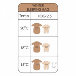 Bebe stars Υπνόσακος με αποσπώμενα χέρια 2,5  Tog 0-12Μ Winter Boho 3137-25