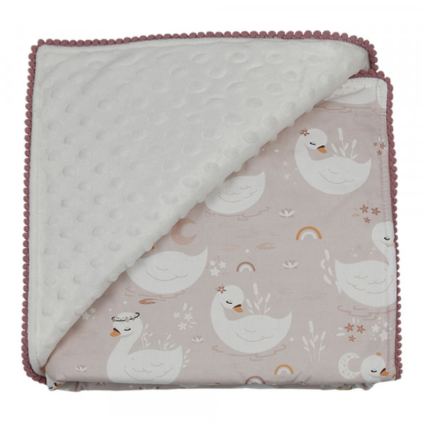 Bebe stars Κουβέρτα minky Swan 3143.