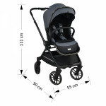Bebe stars Πολυκαρότσι Mirage 2σε1 Grey 331-188