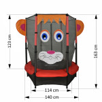 Bebe Stars Τραμπολίνο με δίχτυ 140cm Lion 645-171