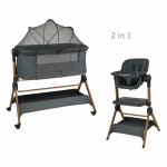 Bebe stars Λίκνο Serenity 2 in 1 Smoked Grey 846-186