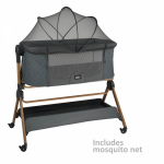 Bebe stars Λίκνο Serenity 2 in 1 Smoked Grey 846-186
