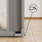 Bebe stars Πάρκο για μωρά τετράγωνο 150x150cm Playzen Grey 880-100