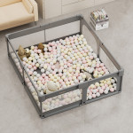 Bebe stars Πάρκο για μωρά ορθογώνιο 180x200cm Playzen Grey 880-200