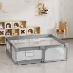 Bebe stars Πάρκο για μωρά ορθογώνιο 180x200cm Playzen Grey 880-200