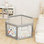 Bebe stars Παρκοκρέβατο Πολύγωνο Nestilo Grey 889-100