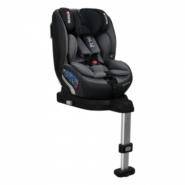 Bebe Stars Κάθισμα Αυτοκινήτου Prime i-Size 360° 40 cm έως 150cm Grey 915-186